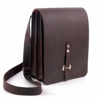 Raportówka, torba skórzana Barelly Bags, Medium Dark, Brown