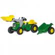 Rolly Toys Traktor na pedały John Deere z łyżką i przyczepą 2-5 Lat