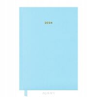 Książkowy kalendarz na 2024 rok w układzie dziennym, format A5, wzór 943188