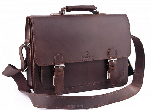 Teczka skórzana BarellyBags Grand Brown -M