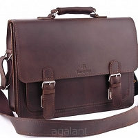 Teczka skórzana BarellyBags Grand Brown -M