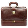 ELEGANCKA SKÓRZANA TORBA LEKARSKA  MD-2 Old Scholl Florence Brązowy