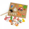 Przybijanka Drewniana Farma Viga Toys Korkowa Tablica