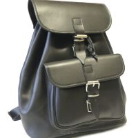 Plecak skórzany Styl VINTAGE, Orso Nero,skóra JUCHT 0085 Black