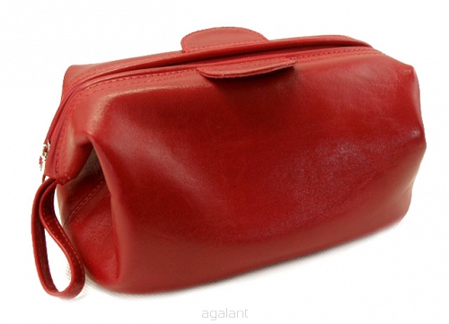 Kosmetyczka skórzana 0289 Red