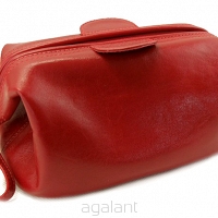 Kosmetyczka skórzana 0289 Red