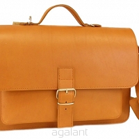 Torba skórzana, PLECAK 3w1 Styl VINTAGE, JUCHT, Orso Nero 0401 Koniak