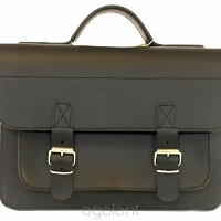 Torba skórzana, Styl VINTAGE, JUCHT, Orso Nero 1014 Black