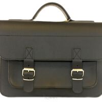 Torba skórzana, Styl VINTAGE, JUCHT, Orso Nero 1014 Black