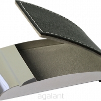 ELEGANCKIE ETUI NA WIZYTÓWKI, KARTY PŁATNICZE E-529 Szary
