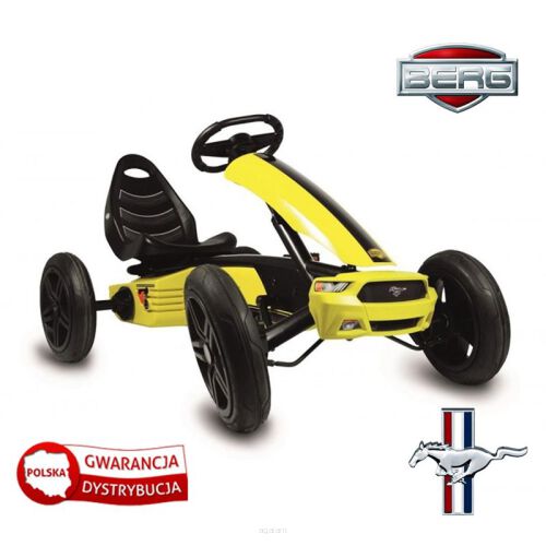 BERG Gokart Ford Mustang GT Pompowane koła 4-12 lat do 60 kg